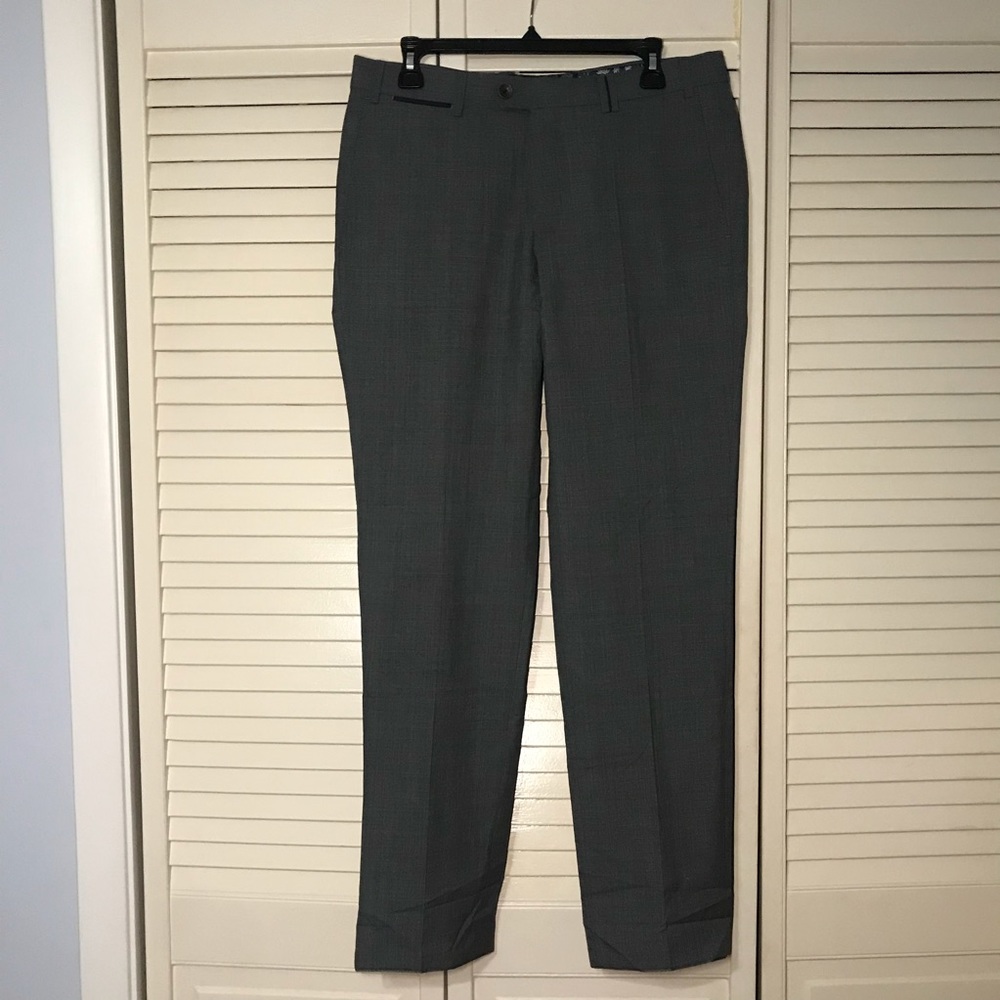 HILTL  wool dress pants, NWT,  Size US 32/32, Gray,